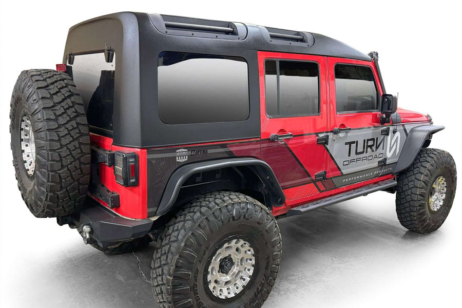 Turn Offroad Expedition Hard Top, White Gel Coat w/ Standard Headliner - JK 4DR