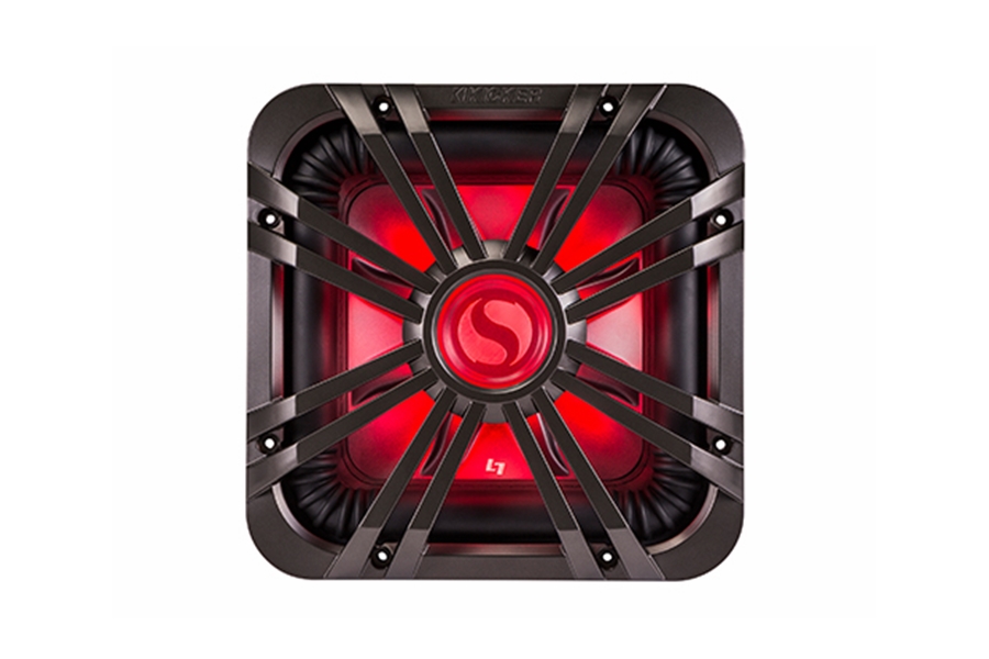 Kicker 10in Square Charcoal LED Grille 