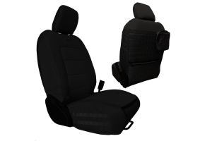 Bartact Tactical Front Seat Covers Black/Black - JL 4dr