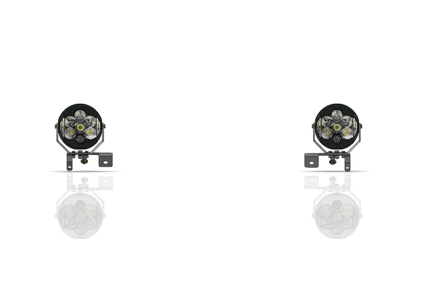 Motobilt Headlight Bracket Kit for Baja Designs LP6 - JK