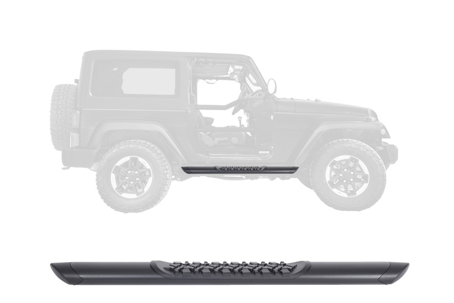 Go Rhino V-Series V3 Aluminum Side Steps, 57in, Boards Only, Textured Black - Bronco 2dr 2021+