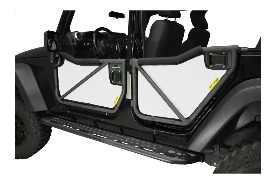 Jeep Jk 4dr Dirty Dog 4x4 Rancho Tube Door Screens White Jeep