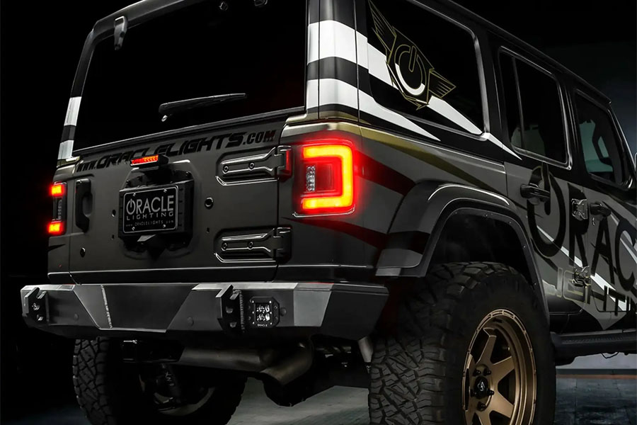 Oracle V2 Flush Mount LED Tail Lights - Standard Red Lens - JL