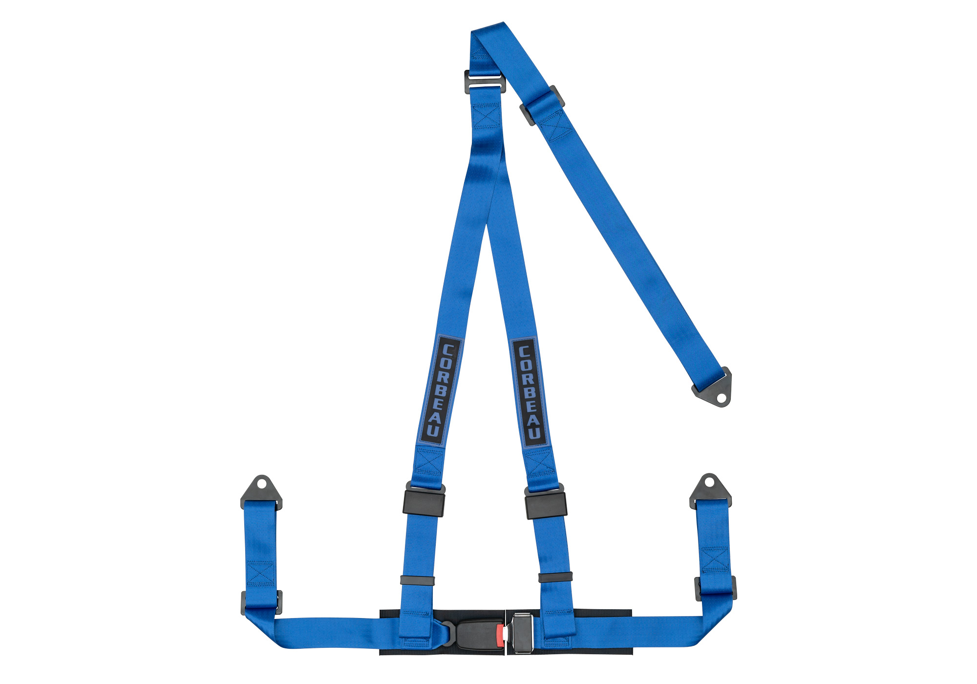 Corbeau 3-Point Harness Belt Blue Bolt-in