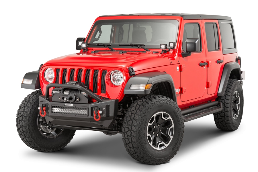 Go Rhino Dual 3in Cube Windshield Cowl Offset Mounts - JT/JL