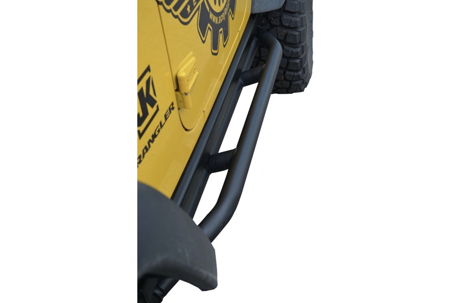 Ace Engineering Rock Slider Kit - Texturized Black - JK 2Dr