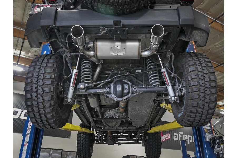 aFe POWER Rebel Series 2.5in Cat-Back Exhaust System w/ Polished Tips  - JK