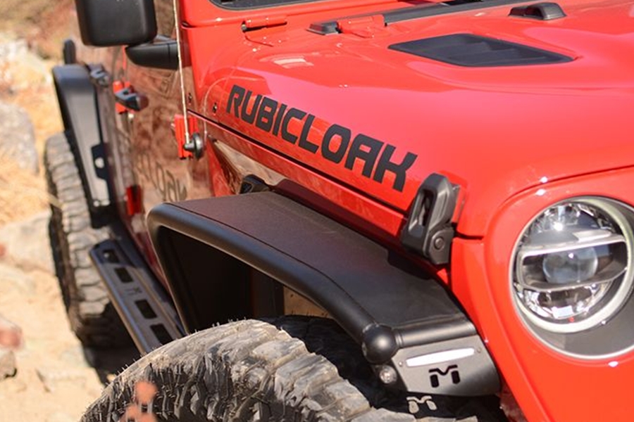 MetalCloak Overland Tube Fenders, Front - Black - JT/JL