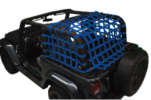 Dirty Dog 4x4 Rear Netting Blue - JK 2dr