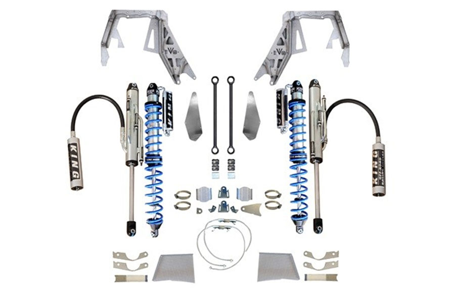 EVO Manufacturing Front Double Throwdown Coilover Bypass - Black   ( Part Number: 3090B-S60)
