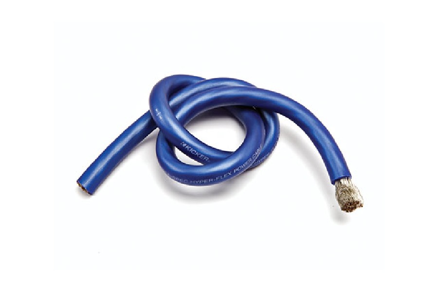 Kicker 100ft Blue Power Cable - 4AWG