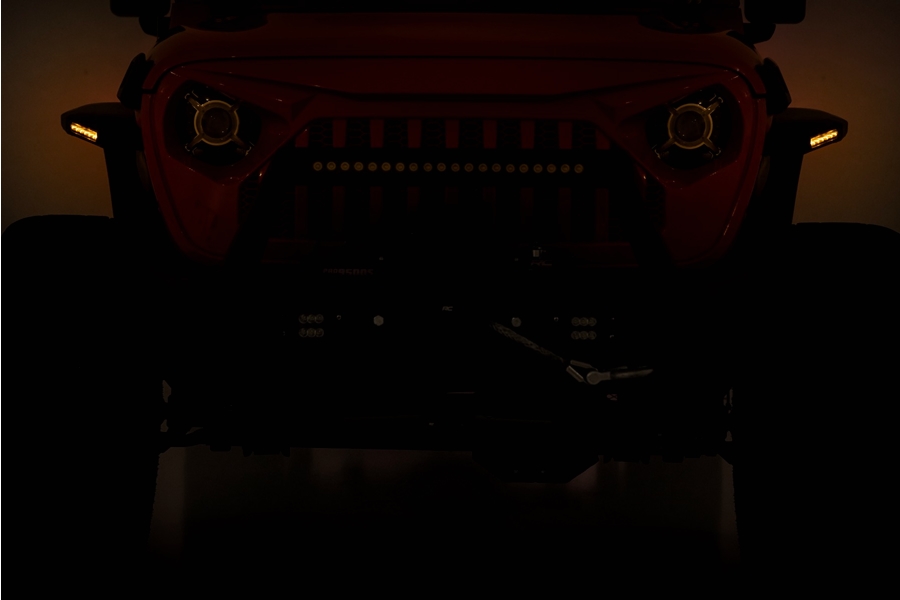 Rough Country High Clearance LED Flat Fender Flare Kit    - JL 