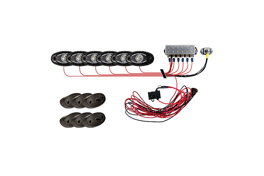 Rigid Industries ASeries Rock Light Kit Green Set of 6 40027