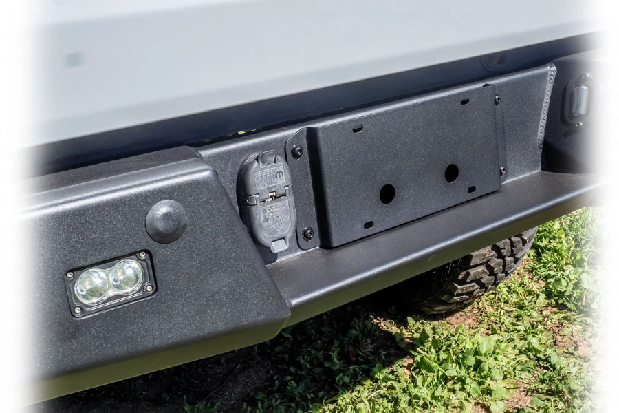 Turn Offroad Rear Bumper w/ Frame Mounted Rock Slider Wings - JT