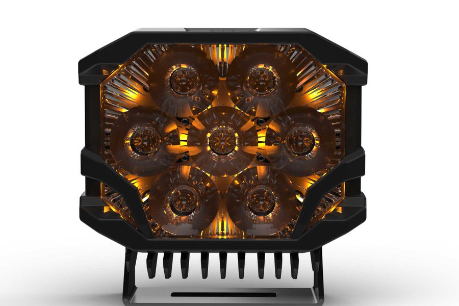 Morimoto BigBanger HXB LED Pod, Amber DRL, Spot, Yellow, Each