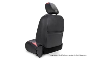 PRP Front Seat Covers w/ Pocket, Pair - Black and Grey - JT/JL 4Dr Non-Rubicon