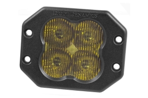 Diode Dynamics SS3 Pro Flush Mount LED Pod - Yellow Fog