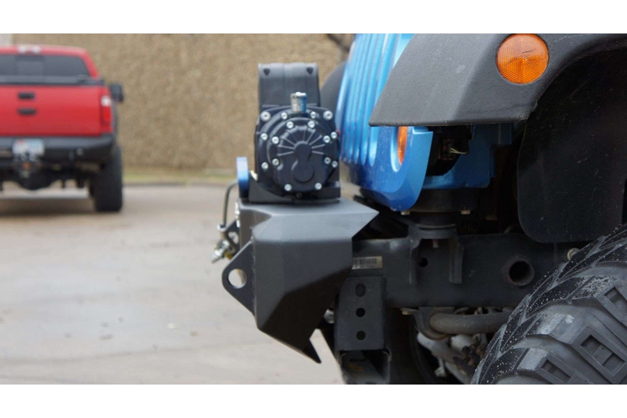 Road Armor Stealth Stubby Front Winch Bumper - Texture Black  - JK 