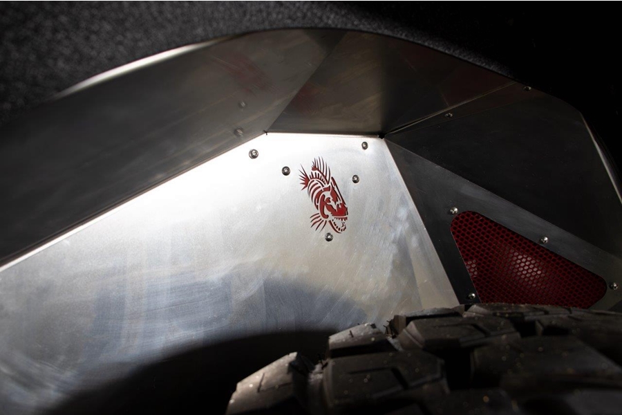 Fishbone Offroad Legacy Series Front and Rear Aluminum Inner Fenders - Raw - JL 