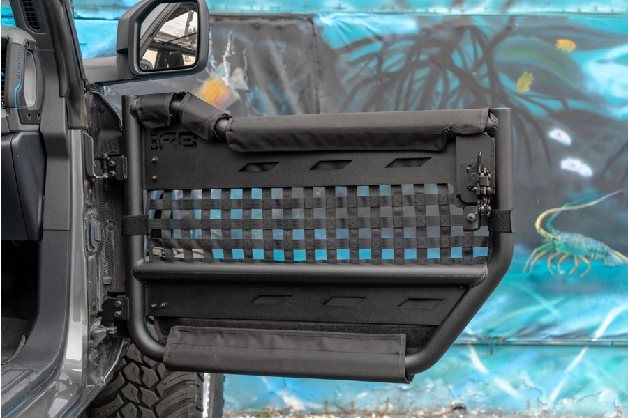 Body Armor Front Tube Doors w/ Webbing (Pair) - Bronco 2021+ 4Dr