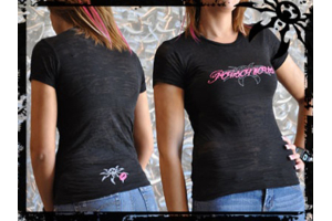 Poison Spyder Ladies Burnout T-Shirt Black