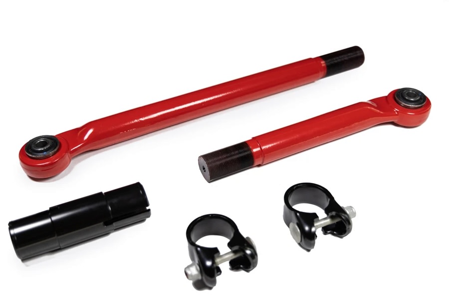 Steer Smarts Yeti XD Adjustable Rear Track Bar - Red - JT 