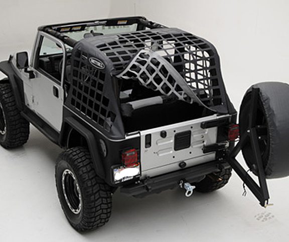 Smittybilt SRC Bumper w/Tire Carrier, Hitch and D-Rings - LJ/TJ/YJ