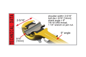 Teraflex Small Rear Upper Adjustable Offset Flexarm Joint RHT - JK