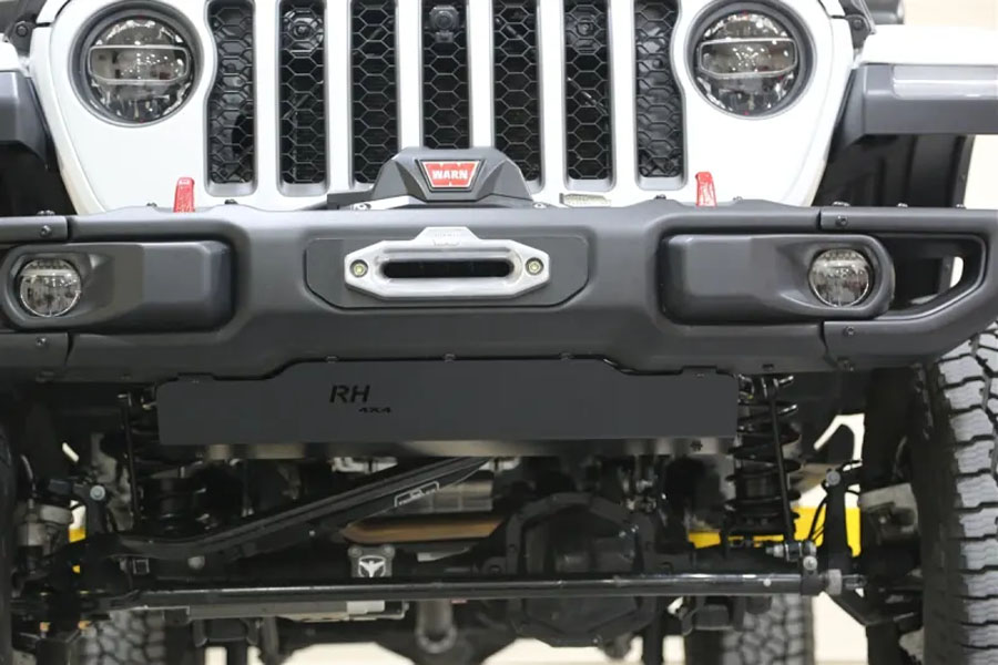 Rock Hard 4x4 Front Bumper Skid Plate for Steel Bumpers - JT/JL 