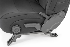 Rough Country Neoprene Seat Cover Set, w/o Armrest - Black - JL 4dr