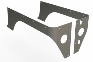 Motobilt Competition Cut Steel Corner Guards - Bare - TJ