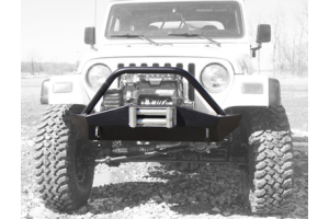 LOD Signature Series Shorty Front Bumper w/Bull Bar Bare Steel - TJ/LJ