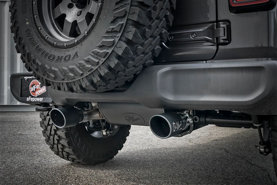 aFe POWER Rebel Series 2.5in Axle-Back Exhaust System - JL 2.0/3.6L