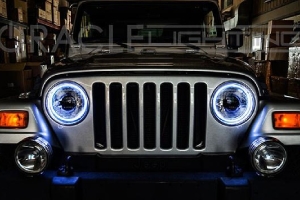 Oracle LED Surface Mount Headlight Halo Kit - Blue - TJ