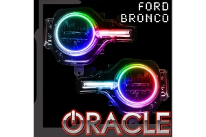 Oracle Colorshift Headlight Halo Kit w/ DRL Bar - Base Headlights, No Controller - Ford Bronco 2021+