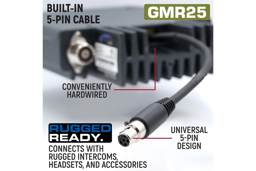 Rugged Radios GMRS Mobile Radio Kit Lite w/ Stealth Antenna - 25 Watt