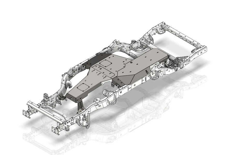 Motobilt Skid Plate System - Bare - 2012+ JK 2DR