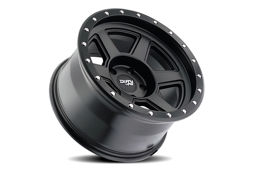 Dirty Life 9315 Compound Series Beadlock Wheel, 20x10 5x5 -25MM - Matte Black - JT/JL/JK