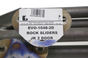 EVO Manufacturing Rock Sliders Bare Metal - JK 2dr