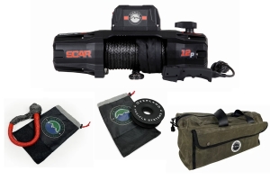 Overland Vehicle System SCAR 12S Winch w/ Accessories Package