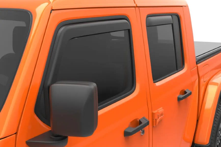 EGR USA InChannel Window Visors Front and Rear Set Matte Black Jeep