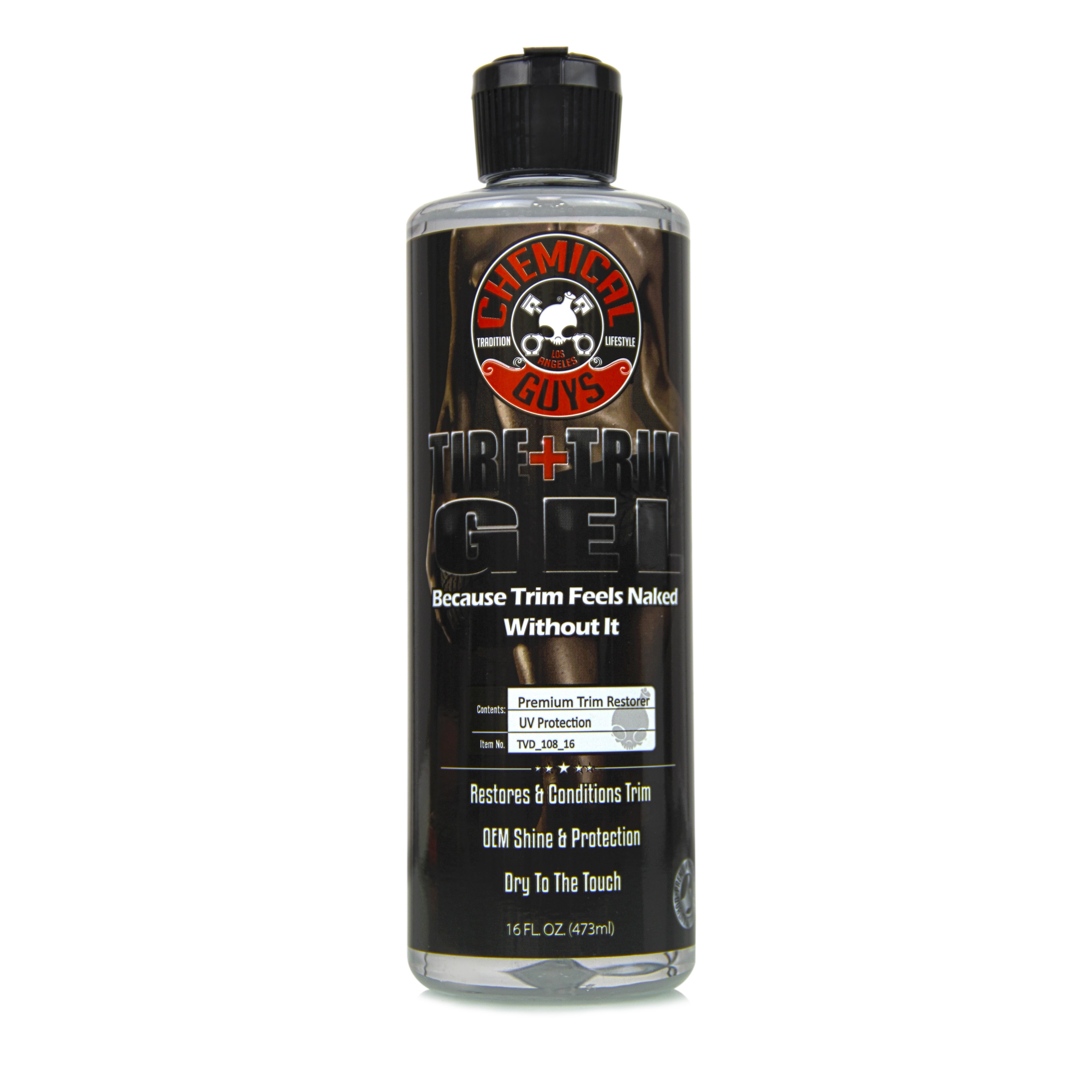 Chemical Guys Tire + Trim Gel Plastic And Rubber High-Gloss Restorer and Protectant - 16oz