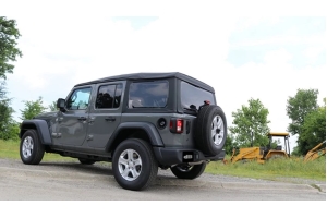 Corsa Performance 2.5in Dual Exit Axle-Back Exhaust System w/ Turn Down Tips - JL