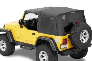 Bestop Supertop Squareback Soft Top - Black Diamond - TJ