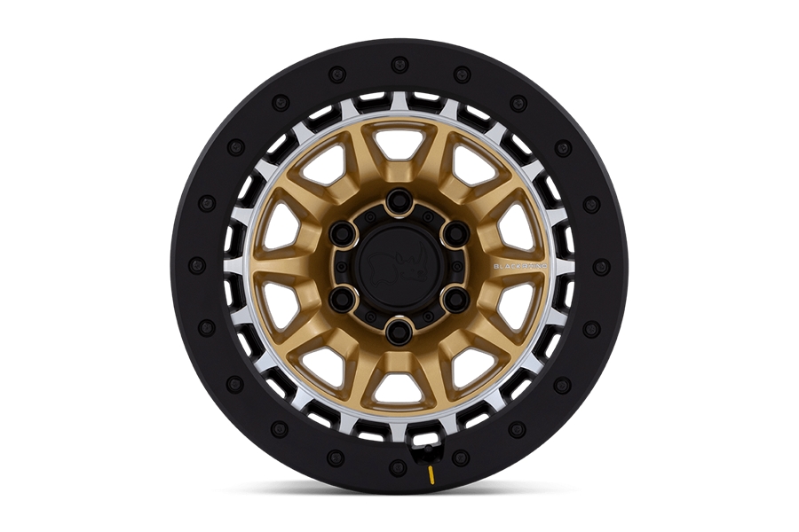 Black Rhino Tusk Wheel, 17x8.5 5x5 -10mm - Matte Gold - JT/JL/JK