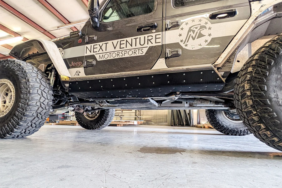 Next Venture Motorsports Rock Sliders - Trailbreaker Series, Glide Boatside - JL 4dr