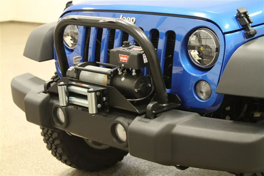 Rock Hard 4x4 Tall Grille Guard and Light Mount Hoop  - JK