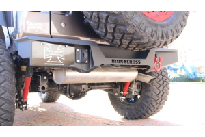 Iron Cross Stubby Rear Bumper, No Tire Carrier - JL