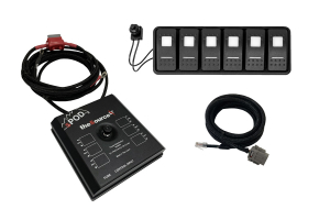 sPOD SourceLT Modular w/ LED Switch Panel and 36in Battery Cables - Green