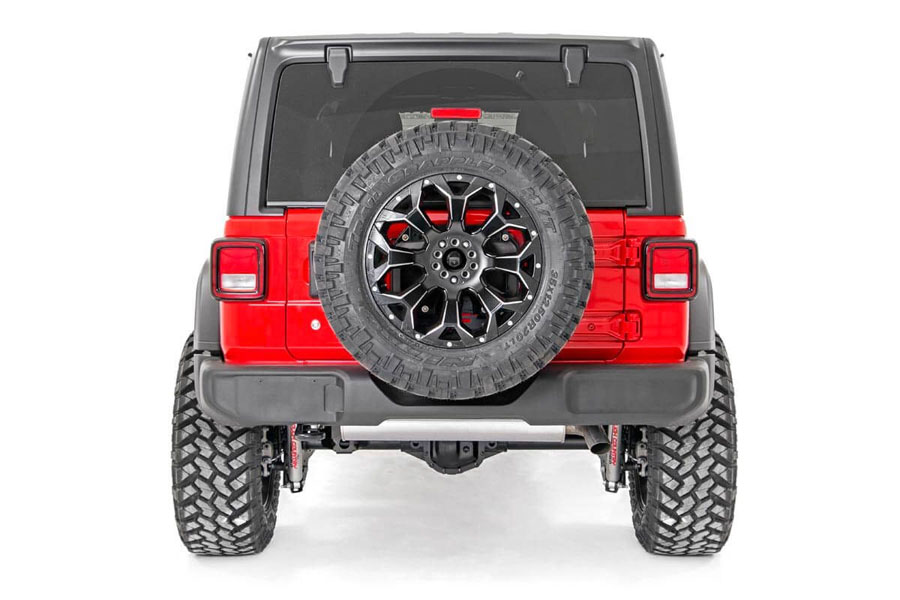 Rough Country Tire Carrier Relocation Plate w/o Rear Proximity Sensors - JL